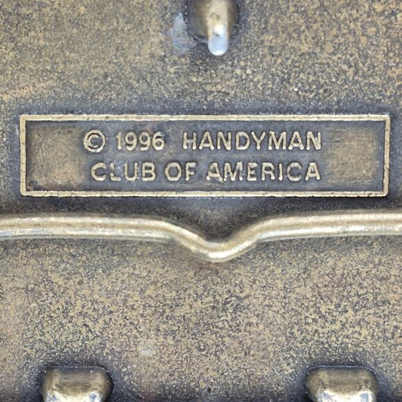 Vintage Handyman Club of America Life Time Member Belt Buckle 1996 Made in USA - Picture 6 of 14